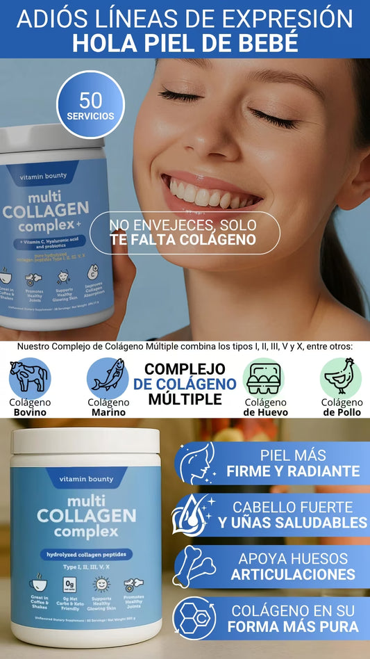 COMPLEJO DE MULTI COLÁGENO APTO PARA PACIENTES DIABÉTICOS - SIN AZÚCAR AÑADIDA